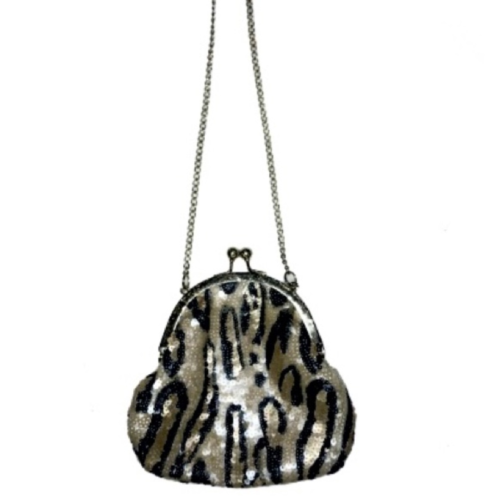 —  Sequin Animal Print Mini Bag• black🖤•red♥️•gold🐆•colors  —
